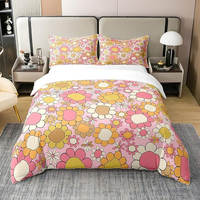 100% pur coton ensemble de literie de luxe draps doux et couette Logo personnalisé personnalisé pour la décoration de la chambre