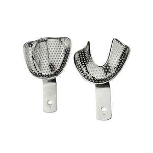 ถาดโลหะโลหะโลหะพิมพ์ลายเครื่องมือทันตกรรมถาดพิมพ์ลายเกี่ยวกับศัลยกรรมกระดูก - Product Image 1