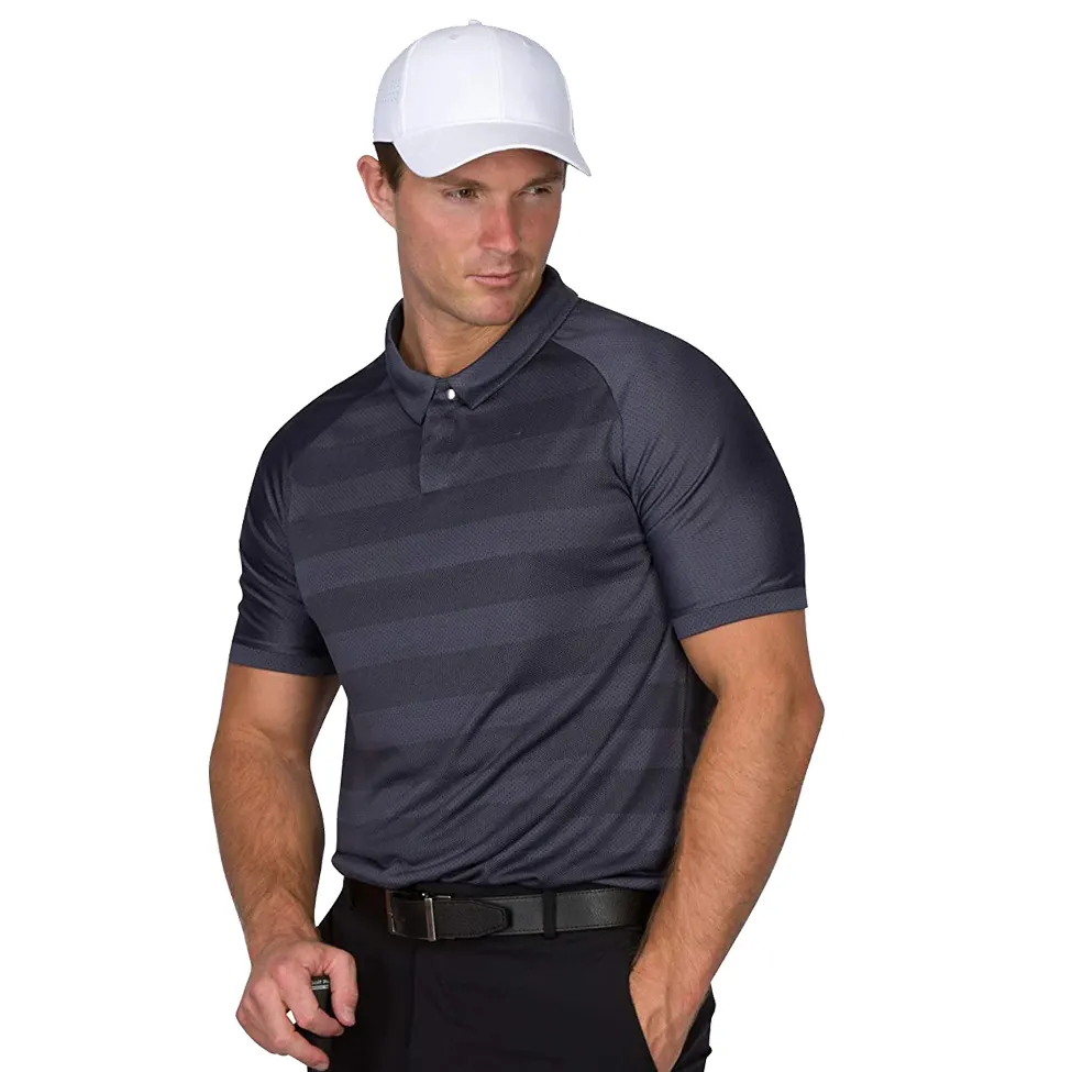 Polos vierges pour hommes Chemise de golf de fabricant de haute qualité pour hommes T-shirt à rayures T-shirt polo personnalisé pour hommes en polyester