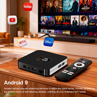 TV Box Inteligente 2026 OM MAX 5G Quad Core, 1GB 8GB, Android 9, 1080P HD, WiFi, BT 4.0, LAN, Control Remoto, Económico