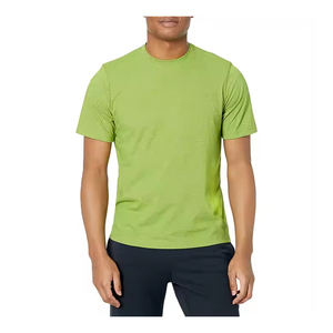 Hommes 2025 été décontracté coupe ajustée T-Shirt à la mode respirant 100% coton haut à manches courtes Streetwear meilleur vendeur - Product Image 1