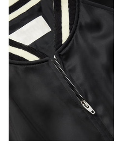 Blouson Bomber en Toile Hiver 2023 de Haute Qualité pour Femme Grande Taille, Col Montant, Broderie Chenille, Réversible, Coupe-Vent et Imperméable - Product Image 3