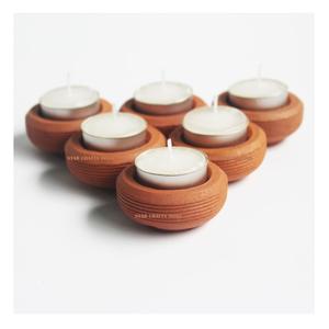 New Arrival Decorative Wooden Color <b>Floating</b> <b>Candle</b> Tea Light Holder <b>Candle</b> Stand Customize Finished Decor Home Decoration Items - Product Image 1