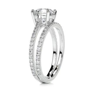 Round Diamond Shape Bridal <b>Set</b> <b>For</b> <b>Women</b> - Product Image 2