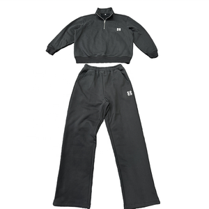 Conjunto de Dos Piezas de Chaqueta Cortavientos de Forro Polar Transpirable para Hombre, de Alta Calidad, Informal, para Invierno, Venta al por Mayor OEM, Personalizable, Estilo Urbano - Product Image 1