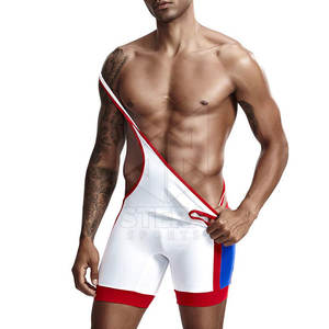 OEM personnalisé 100% Polyester Plus Size Wrestling Singlet Nouveau Design Sportswear - Product Image 6