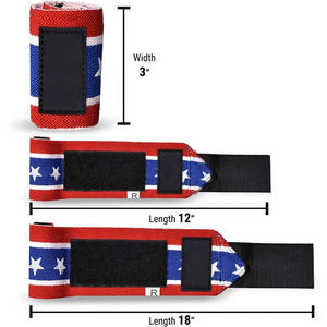 Wholesale Adjustable <b>Wristband</b> Elastic Wrist Wraps Bandage for Weightlifting Powerlifting Breathable Wrist Support - Product Image 2