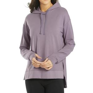 Sweat à capuche en coton spandex léger de style simple pour femmes pour le yoga d'hiver et les activités de plein air - Product Image 1