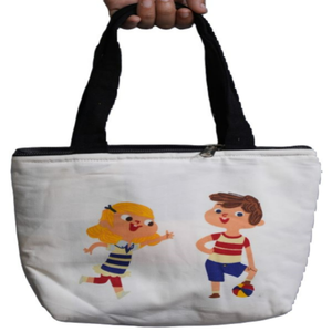 Bolsa de Mano Personalizable 100% Algodón, Reutilizable, Ecológica, de Gran Capacidad, con Cierre de Cremallera, Asa Larga, Logotipo Personalizado - Product Image 3