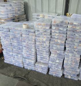 Zéolite Mixte Plat 24 Pièces Boîte En Vrac En Gros Lot Taux Cristaux Minéraux Spécimen De L'Inde - Product Image 2