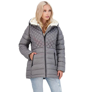 Vente chaude manteau d'hiver pour femmes longue Parka avec col coupe-vent capuche doublure polaire fourrure respirante décorée du Pakistan - Product Image 2