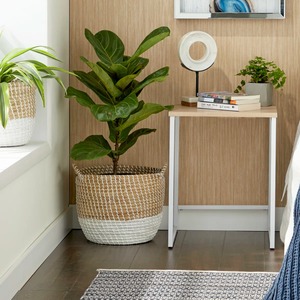 Ensemble de 3 grands paniers en macramé faits à la main, organisateur polyvalent pour le rangement de la cuisine, des courses et des articles ménagers en provenance d'Inde - Product Image 4