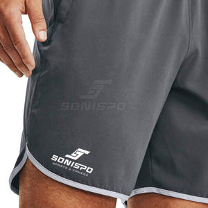 Pantalones Cortos Deportivos para Hombre, Talla Grande, Personalizados al por Mayor, Ajuste Holgado Medio, Transpirables, de Secado Rápido, Estilo Casual, Diseño Liso, Nailon/Poliéster - Product Image 6