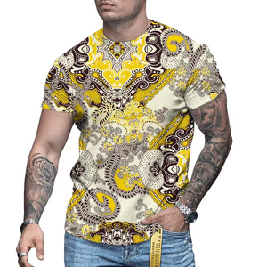 Camiseta de Sublimación de Secado Rápido y Transpirable de Corte Regular, Camiseta de Manga Corta de Moda con Diseño Personalizado y Logotipo Aceptado para Hombre - Product Image 2