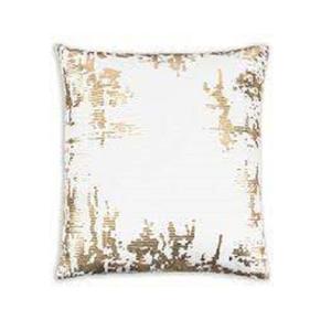 Nuevo Cojín decorativo de lujo Cojín de lujo con forma de rectángulo de Color blanco y dorado de mayor calidad para proveedores al por mayor - Product Image 1