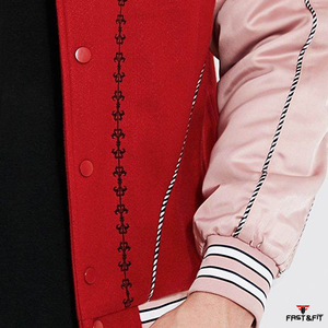 Chaquetas universitarias de béisbol de invierno de lona de alta calidad de nuevo estilo superventas con logotipo frontal diseño universitario personalizado para Unisex - Product Image 6