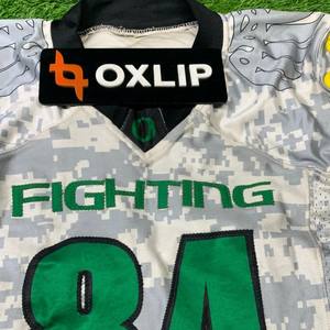 Camiseta de fútbol americano personalizada uniforme estampado de camuflaje digital tela de malla transpirable corto antibacteriano 100% poliéster - Product Image 4