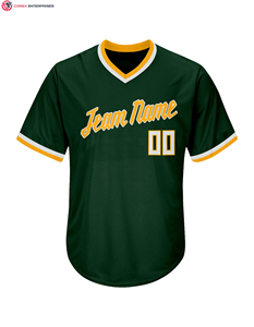 Custom Design Embroidery Letter Sublimation Shirts v Neck <b>Men</b> <b>Pullover</b> Baseball Jersey - Product Image 1