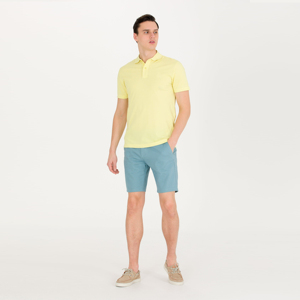 เสื้อโปโลผู้ชายเสื้อโปโลแขนสั้นผ้าถักมีโลโก้อ่อนออกแบบใหม่ออกแบบได้ตามต้องการ - Product Image 3