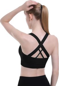 Sujetadores Deportivos Suaves de Alta Calidad para Mujer, Acolchados, de Alto Impacto, Sin Costuras, con Espalda Cruzada, Tops de Entrenamiento, Ropa Deportiva para Gimnasio - Product Image 3
