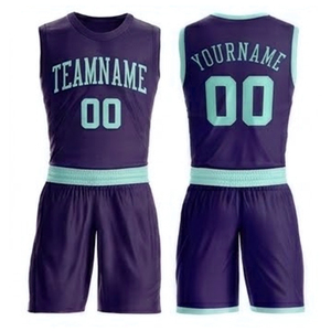 Trainingskleding OEM fabrikant op maat gemaakte omkeerbare polyester sublimatieprint jersey shorts sportkleding basketbaluniform - Product Image 1