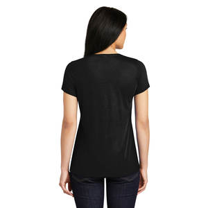 Camiseta de manga corta con cuello redondo para mujer de poliéster 100% verde neón - Product Image 5