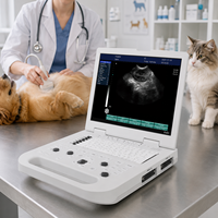 Échographe vétérinaire portable 15 pouces LCD avec double port de sonde et détection automatique pour usage cardiaque animal