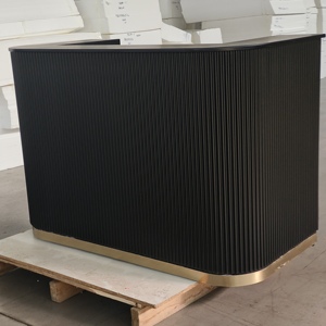 <span class=keywords><strong>Comptoir</strong></span> de réception noir <span class=keywords><strong>pour</strong></span> salons, gymnases, magasins, comptoirs de <span class=keywords><strong>caisse</strong></span>, mobilier commercial, bureaux, hôpitaux, centres commerciaux - Product Image 5
