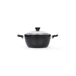Casseruola essenza per la casa 20cm PFAS libero rivestimento antiaderente in ceramica forgiato in alluminio corpo morbido Touch manici e finitura sfumata - Product Image 1