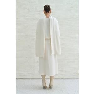 Service ODM Écharpe pour femme IVORY ESOL Écharpe longue unie blanche Écharpe d'hiver pour femme Vêtements de WhiteAnt - Product Image 3