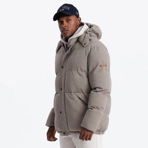 2025 rembourré bulle de haute qualité concepteur polyester noir manteau bouffée hiver OEM Logo personnalisé hommes chaud bouffant veste - Product Image 1