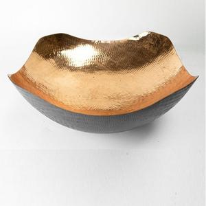 ชามโลหะทรงกลมสำหรับใส่อาหารโต๊ะทานอาหารเย็นดีไซน์เนอร์แบบแฮนด์เมดทนทานตกแต่งโต๊ะเสิร์ฟผลไม้ - Product Image 4