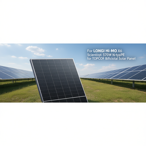 แผงโซลาร์เซลล์แบบสองหน้า LONGi Hi-MO X6 Scientist 570W N-Type สำหรับเทคโนโลยี TOPCon - Product Image 3