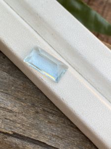 4.77กะรัตพลอยสีอะความารีนเจียระไนแบบยาวทรงสี่เหลี่ยมผืนผ้าพลอยเจียระไนเหลี่ยมเพชรพลอยหลวมสำหรับทำเครื่องประดับ - Product Image 5