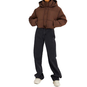 แจ็คเก็ตเอวลอยสำหรับผู้หญิงเสื้อครอปสไตล์แฟชั่น - Product Image 3