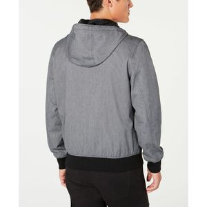 Giacca Casual da Uomo American Rag con Zip Frontale e Cappuccio, Reversibile, Traspirante, Taglia XX-Large, Grigia, ODM, Rivestita, XS, con Zip - Product Image 2