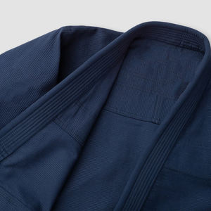 BJJ Gi bleu marine très exigeant avec pantalon et ceinture Ripstop 450 GSM perle armure coton Kimono pré-rétréci Bjj Gi aux meilleurs prix - Product Image 1