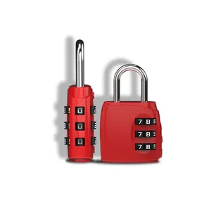 2022 New 3 Digit Mini Combination Lock Padlocks For Luggage 29N-3D Zipper Combination Travel Padlock Gym Cabinet Code Padlock