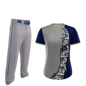 Uniforme de Béisbol al por Mayor OEM, Conjunto Unisex para Adultos, Impresión por Transferencia de Calor, Cuello en V, Botones, Secado Rápido, Transpirable, 100% - Product Image 4