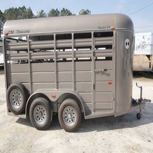 Remorques de transport robustes à essieux renforcés et à ridelles hautes pour le transport semi-grossiste de moutons, porcs, bétail et bovins, capacité 25-30 tonnes - Product Image 2
