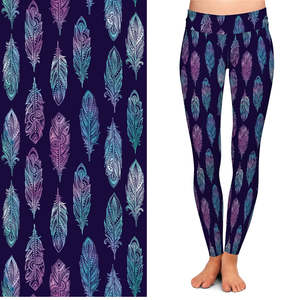Elastic Waist Yoga <b>Leggings</b> Custom Sublimation Printing Comfortable Stylish Women Fitness Gym Wear <b>Leggings</b> Wholesale OEM - Product Image 5