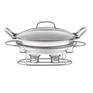 Plato de frotamiento de acero inoxidable Premium asequible con gran durabilidad y diseño atractivo para buffets y eventos - Product Image 4