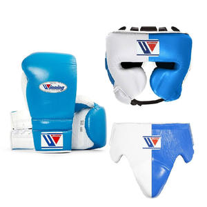 Nouvelle conception Ensemble de boxe en cuir pour sparring Faible MOQ Gants de boxe Protège-tête Protège-aine Ensemble de sparring - Product Image 1