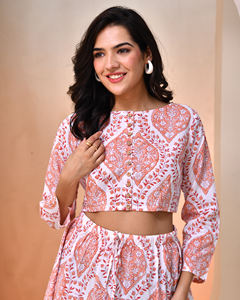 Haut avec manches élégantes et boutons Robe en coton vibrant pour femmes en plusieurs couleurs Idéal pour une tenue de bureau décontractée - Product Image 3