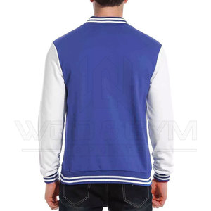 แจ็กเก็ตเบสบอลทีมโรงเรียนมีตัวอักษรออกแบบใหม่สำหรับผู้ชายใส่ได้พอดีใส่สบายกันลมและเป็นมิตรกับสิ่งแวดล้อม - Product Image 2