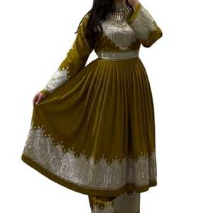 Robe afghane vintage Kuchi pour femmes, style tendance, nouvelle arrivée, tenue de soirée, 3 pièces, robe afghane - Product Image 1