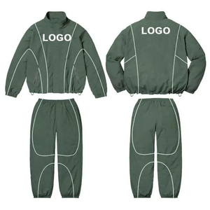 High Quality Tracksuit Set Custom Windbreaker Suit Two Piece Set <b>Zip</b> <b>up</b> <b>Jacket</b> Sweatsuit Nylon Breathable Track Suit Mens - Product Image 3