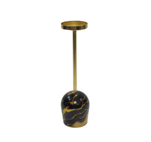 Portavelas con forma de copa de Metal para mesa con Base, portavelas moderno de mármol y hierro, portavelas de Metal Multicolor - Product Image 2