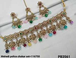 Plaqué or antique magnifique magnifique Zircon cubique cristal balancent goutte tour de cou collier de mariage bijoux avec boucles d'oreilles pour les femmes - Product Image 4