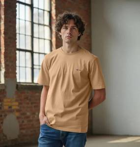 T-shirt à manches courtes en coton biologique, vêtements de ville à col rond surdimensionnés personnalisés, vêtements de ville confortables et décontractés, vêtements de haute qualité, vente en gros - Product Image 3